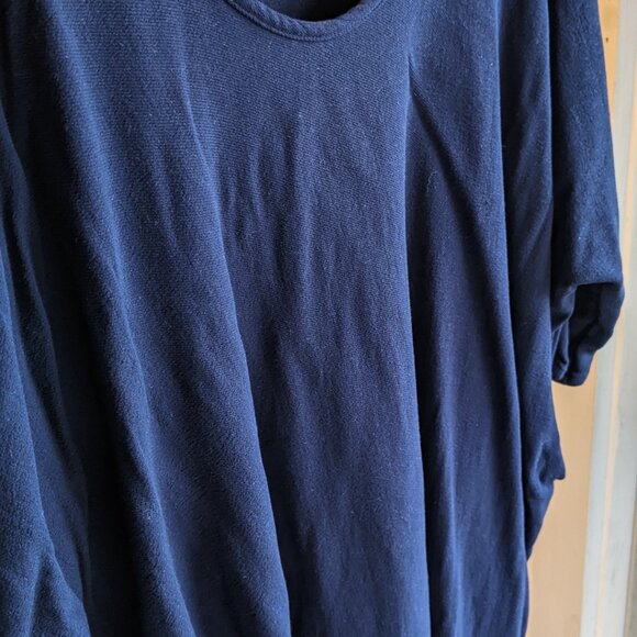 Valerie Dumaine Dolman Sleeved Top (Size M) in Deep Blue - Picture 3 of 3